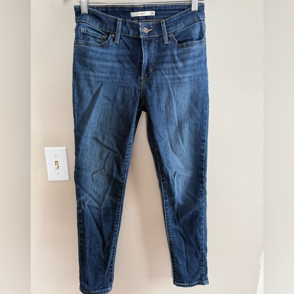 Levi’s 711 skinny women’s jeans dark wash - Picture 9 of 9